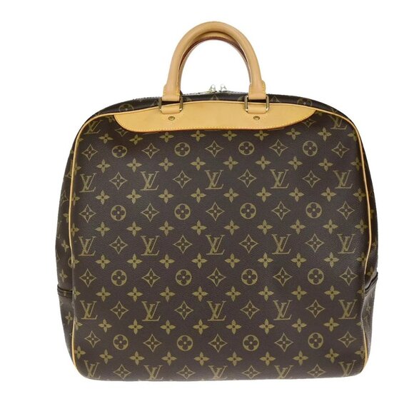 LOUIS VUITTON LV Logo Evasion Hand Bag Monogram Leather Brown M41443 75RK672 - Picture 3 of 15
